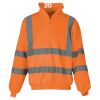 Hi-vis ¼ zip sweatshirt (HVK06) Thumbnail